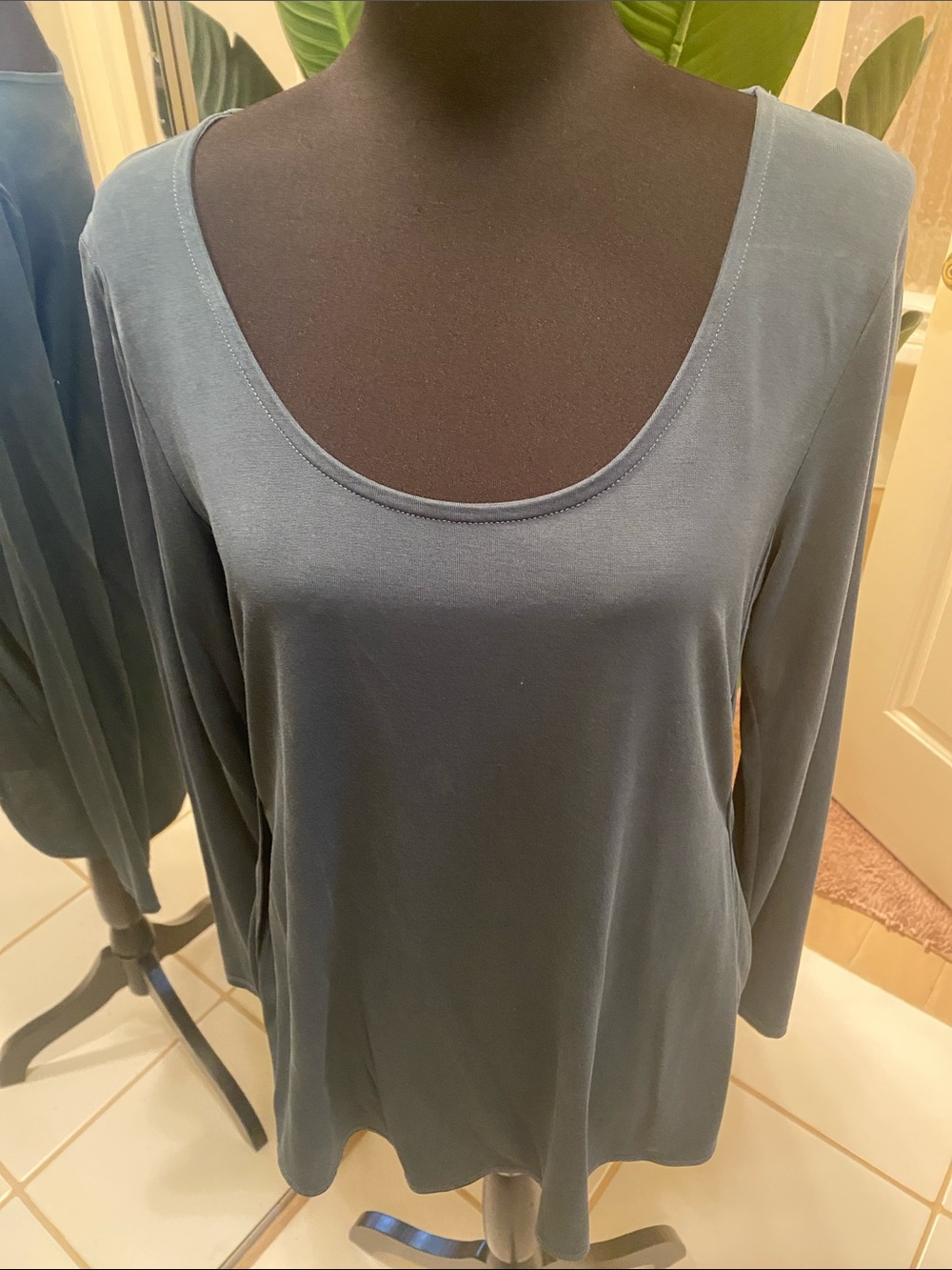 Old Navy dark green Scoop Neck Long Sleeve Tee